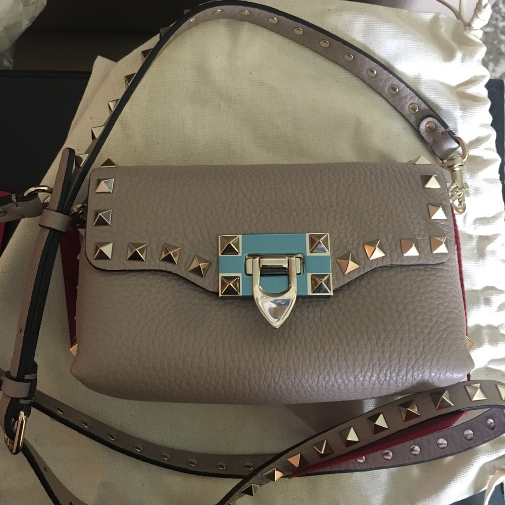 Valentino Garavani Mini Rockstud Leather Crossbody - Picture 6 of 7